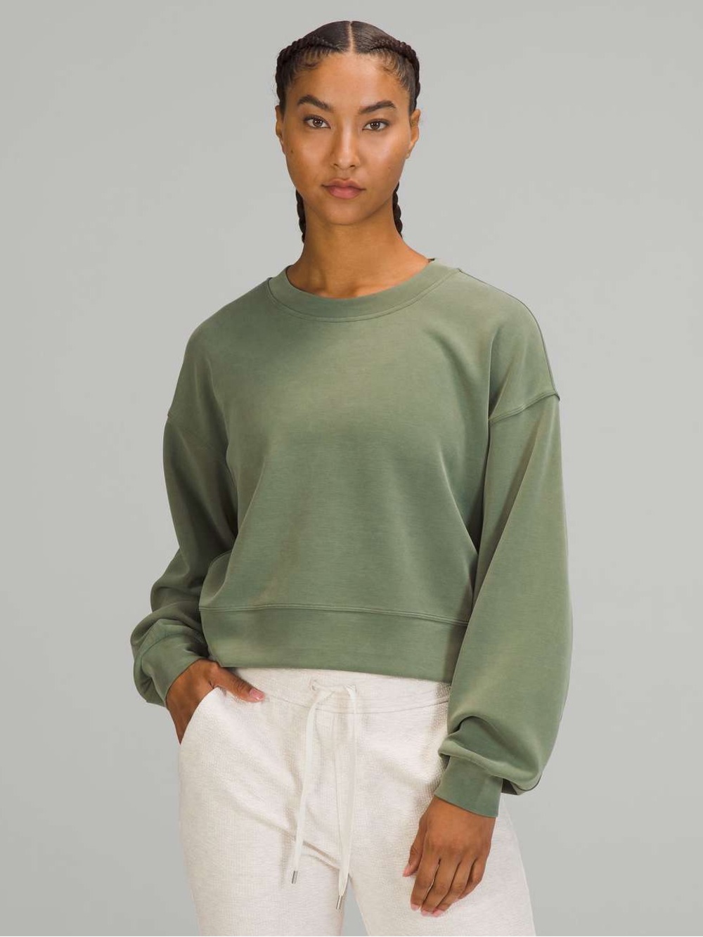Lululemon Perfectly Oversized Cropped Crew *Softstreme™ - 14